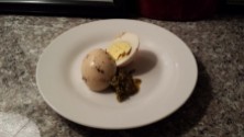 Smoked Harboiled Eggs from Cafe 3016, MacArthur, E Oakland