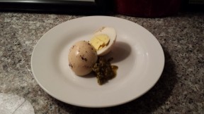 Smoked Harboiled Eggs from Cafe 3016, MacArthur, E Oakland
